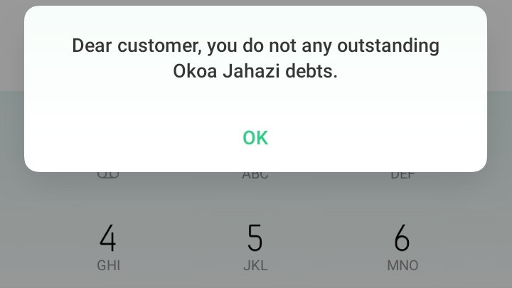 abby_qesh's tweet photo. @SafaricomPLC Hey @Safaricom_Care  can you rectify the grammar error while check for okoa jahazi debts? https://t.co/1ubVA1FU6d