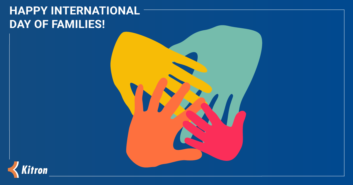 kitron_group's tweet photo. On this year‘s #InternationalDayofFamilies let us remember the importance of our loved ones! We encourage you to celebrate this day with the people who are always by your side.  

#WeAreKitron #IDF2021 #FamiliesDay https://t.co/Tdm2vHuTUD