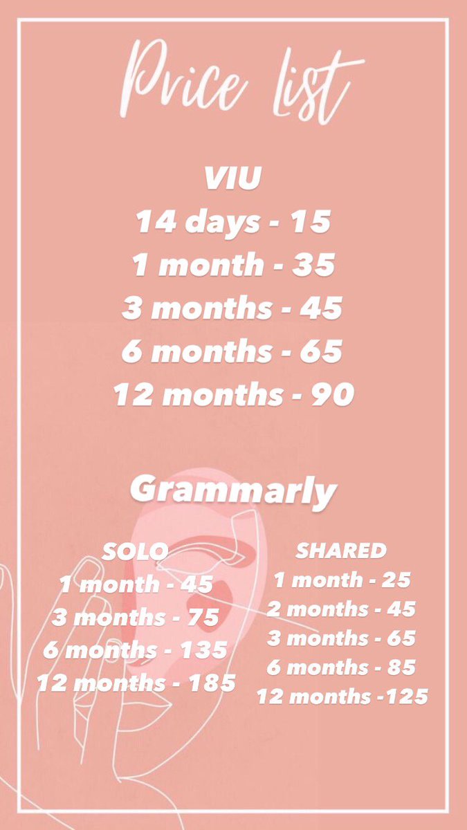ellamarimar's tweet photo. [ AVAILABLE ; MAY 15, 2021 ]

AFFORDABLE PREMIUM ACCOUNTS ✨ 

GET YOURS NOW!! 🌻

STRICTLY NO RUSH ORDERS AND PASS SA RUDE BUYERS! 🙄

📌SOME ACCS ARE ON HAND; SOME ARE MADE TO ORDER ✨

#Netflix #Spotify #Grammarly #VIU https://t.co/WL2BpnBLPg