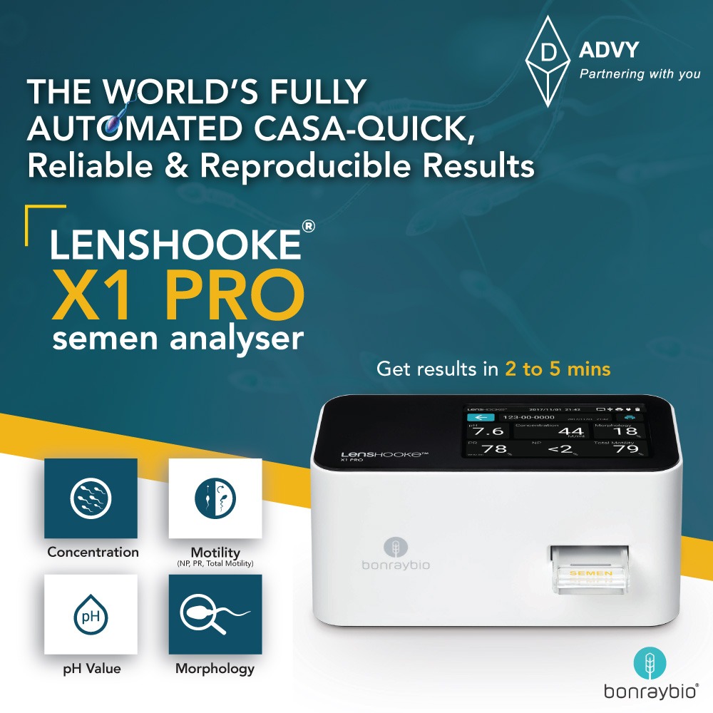 AdvyBiosciences's tweet photo. Current semen analysis still commonly depends on labour‐intensive, laboratory‐based, time‐consuming manual microscopy methods.
Read more>https://t.co/4SyUfyVyNg
#bonraybio #lenshooke #semenanalyzer #x1pro #advy #artificialintelligence #invitro #fertilization #reproductivehealth https://t.co/GaCkO5N4NO