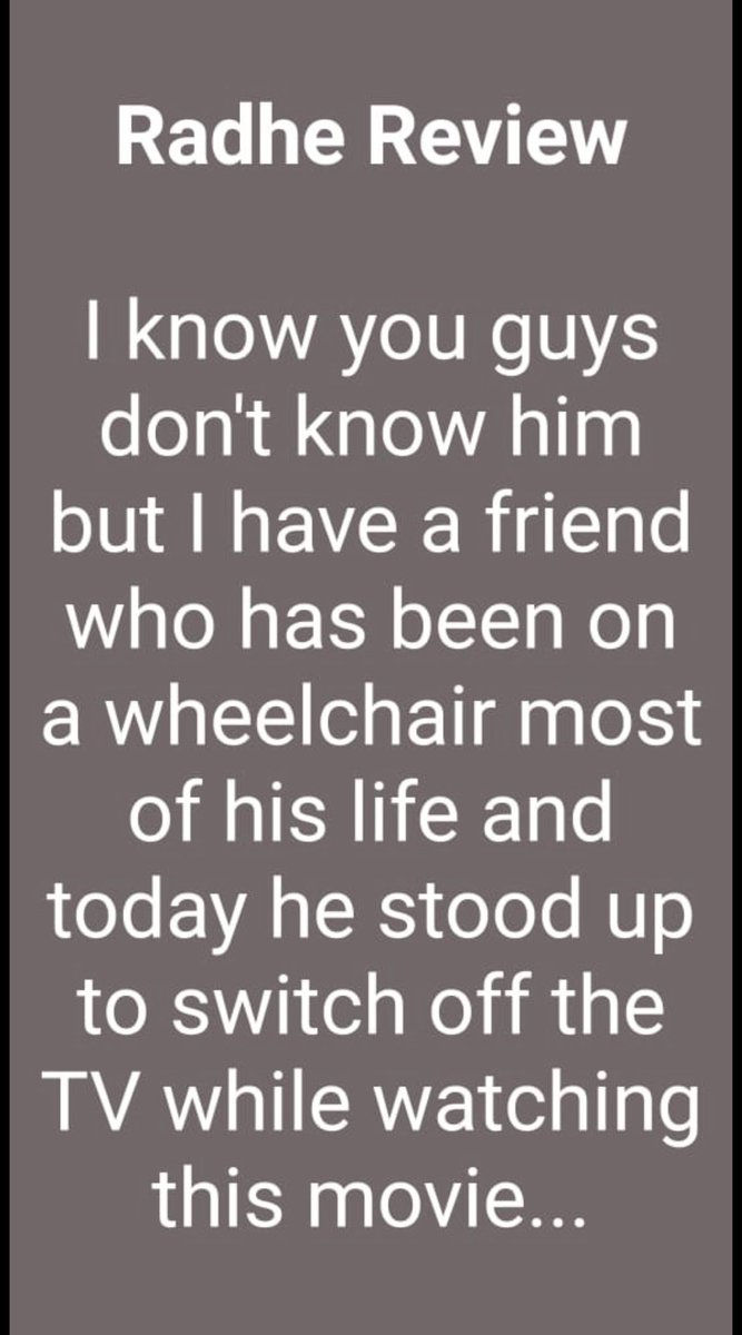 hemantbuch's tweet image. So I just received this review of #Radhe 😮😮😮