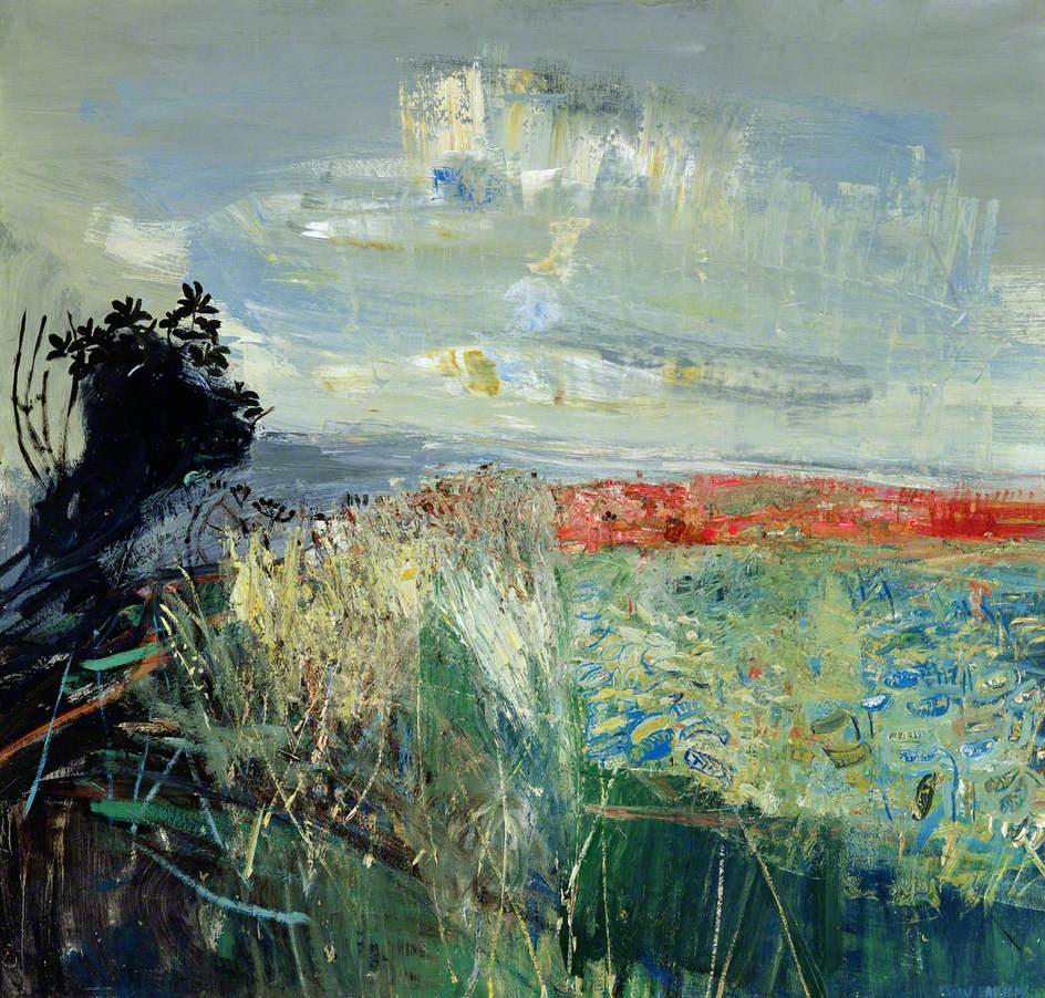 I'll be giving the talk From the Highlands to Hampshire: Collecting Joan Eardley at the 2 June Joan Eardley New Perspectives @DJCAD symposium. Info: bit.ly/2RVPbUa This is her Field of Barley by the Sea in @FlemingArtColl (c) The Estate of Joan Eardley #Eardley100 #SWARN