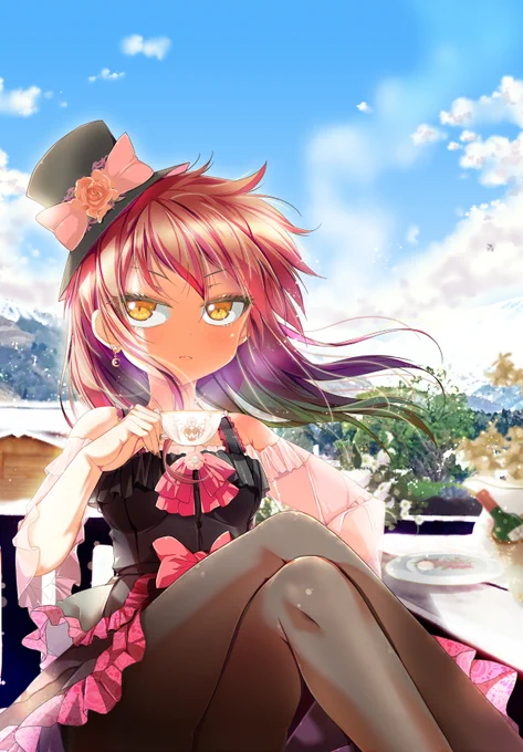 #ストッキングの日
ということで改めてストッキングの良さを認識するための比較を…

うん!どっちもイイ☕ 