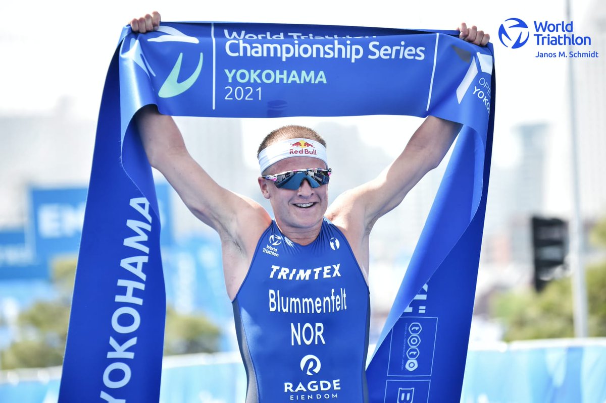 worldtriathlon's tweet image. Kristian Blummenfelt strikes gold in Yokohama to win the first race of the 2021 World Triathlon Championship Series.

1. @kristianblu
2. @GeensJelle
3. @_Morgan_Pearson

TriathlonLIVE.tv

#WTCSYokohama #BeYourExtraordinary