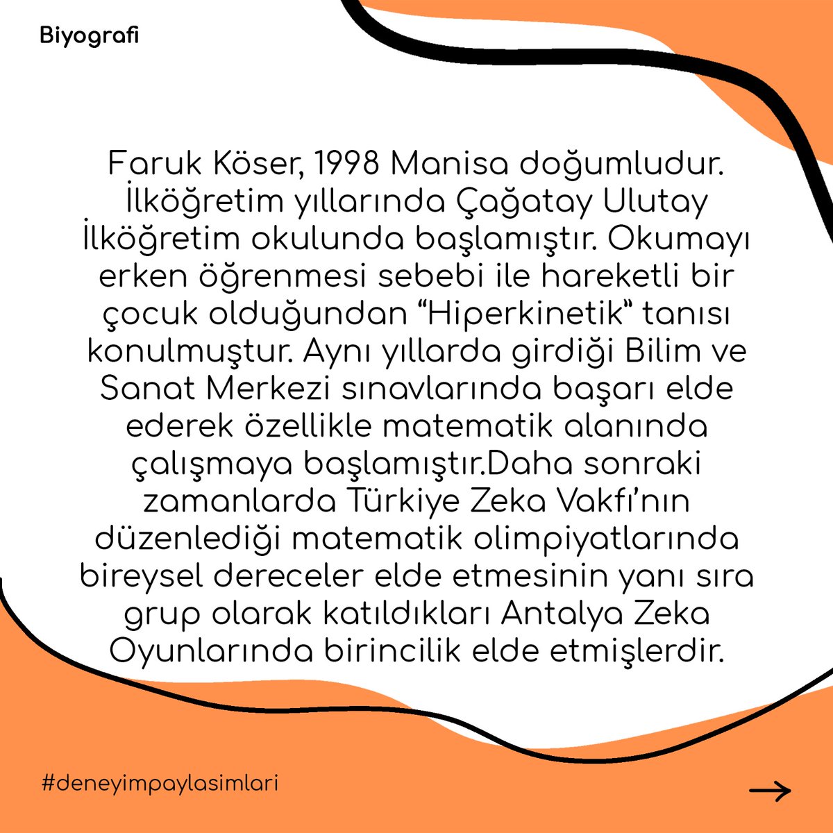 Akasistv's tweet photo. Bu haftanın konuğu @farukkoser.
Kendisi ile ilgili detaylı bilgiye ulaşmak için aşağıdaki biyografiye göz atabilirsiniz. Faruk ile olan videomuz 16 Mayıs Pazar günü 16.00'da yayında olacak! #cumartesi #tıpfakültesi #tübitak #zkuşağı https://t.co/KC9IfKAmQO