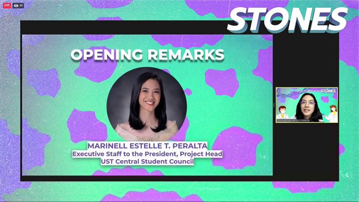 ust_csc's tweet image. Ms. Marinell Peralta, the project head of #STONES2021, gives a warm and heartfelt welcoming message to officially commence the program.

#Limitless2021
#CSCTranscendingBorders
#CSC2020Vision