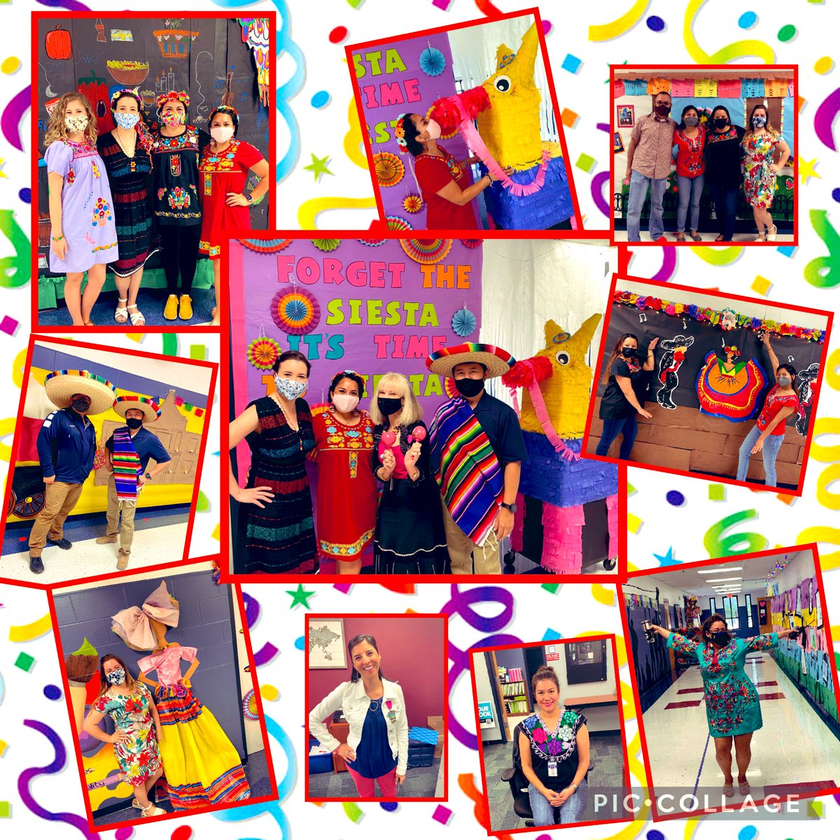 NISDRawlinson's tweet image. Fiesta 🪅 Friday, in honor of our KSAT Porch Project entry! Way to go B100’s hallway, you’ve got our vote as best of the best!! #StudentCreated @CruzRam2122 @SarahJoHobbs @Arty_MrsLeal @NISD_FineArts