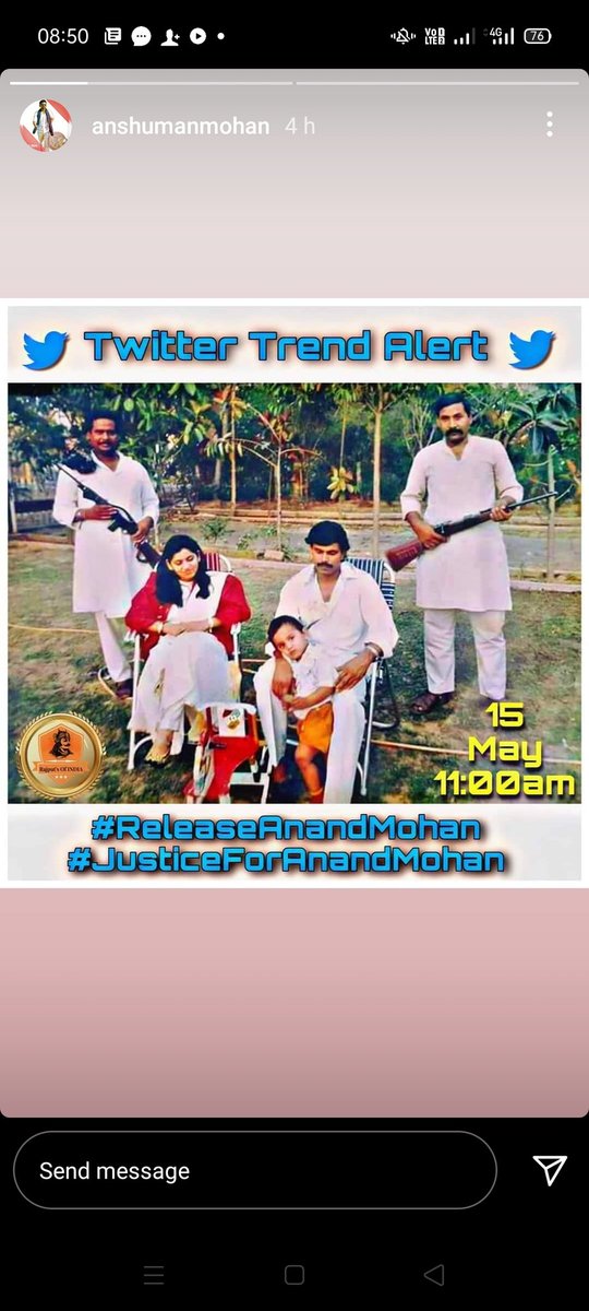SumitSi0501's tweet photo. #ReleaseAnandMohan
निर्दोष जनन���ता श्री आनंद मोहन जी को रिहा करो!!
@NitishKumar 
#JusticeforAnandMohan @ChetanA_Mohan @SurbhiA_Mohan https://t.co/HFnAQv0yVL