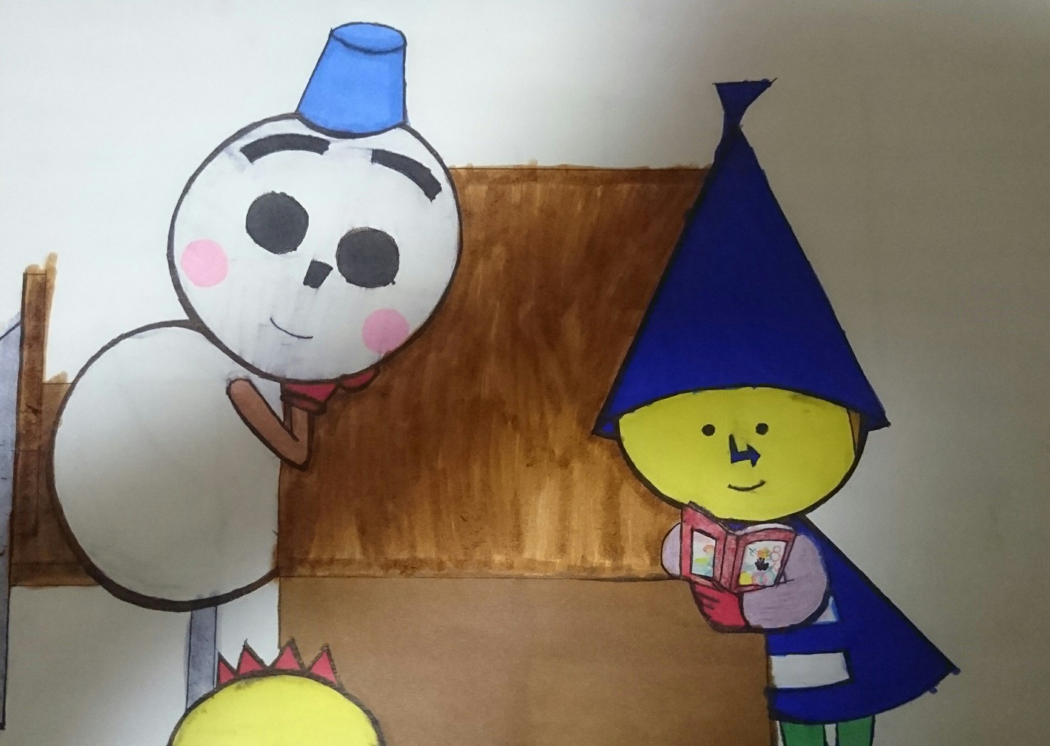 黒いここ美ちゃん うえだここみ 公式 V Twitter それは過去絵です ちびまる子ちゃんの都市伝説として ゆみこちゃんを消されたと元親友として その謎の少年は次郎くん コロ助の仲良し三人組です Nhkのともだち８にんの次郎くんをよく似て名前を ひらめきの