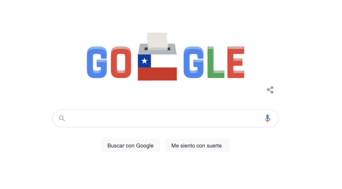 Estas #Elecciones2021CL son tan importantes que Google dedicó un doodle para estas dos jornadas. Conoce a tus constituyentes en comovoto.cl 

Busca por candidato/a, comuna o distrito.

Vota informado. ➡️ comovoto.cl