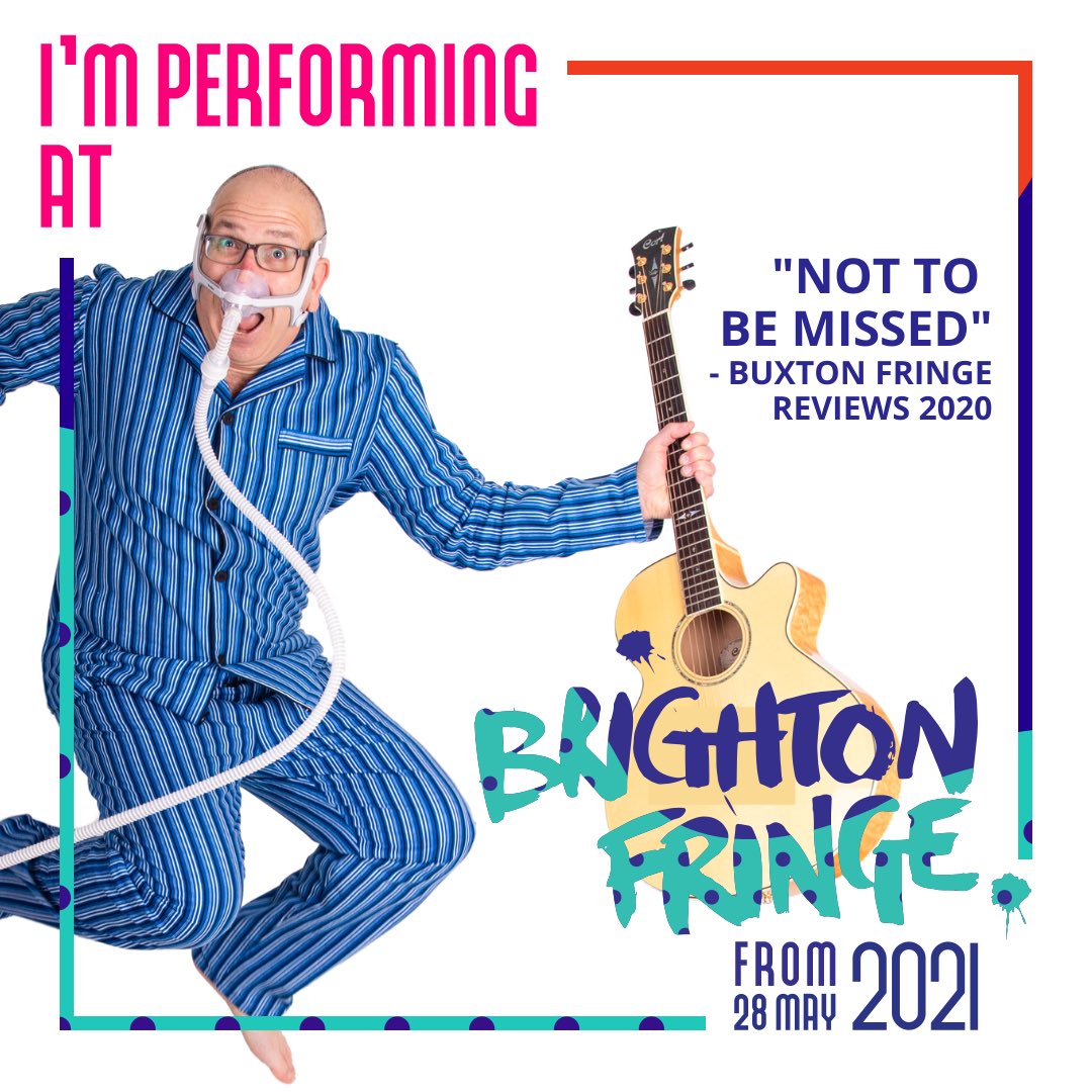 stewwalker's tweet image. 2 weeks until The Book of Snorin’ - Sleep Apnea the Musical starts at Brighton Fringe!

It’s the world’s first comedy show about sleep apnea.

Tix @ brightonfringe.org/whats-on/the-b…

#brightonfringe #celebratefringe #sleepapnea  #sleepapnoea #bookofsnorin