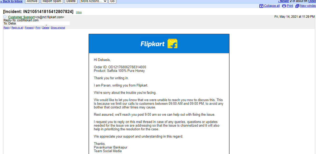 debahero1's tweet photo. @_Kalyan_K @Flipkart @WalmartInc @IMC_Worldwide @DFYIndia @Americares @PhonePe_ @WalmartOrg @Flipkart's other name is #fraudcart... since yesterday i am waiting for call from social media department.
what a worst online shopping experience .
Incident: IN2105141815412807824
@_Kalyan_K @FlipkartStories https://t.co/9SMNpaivBN