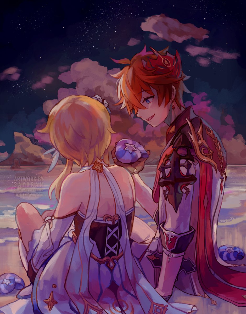 say0ranarts's tweet photo. late night conversations and starconches

#GenshinImpact #原神 #chilumi https://t.co/ZC1kfKoD9Y