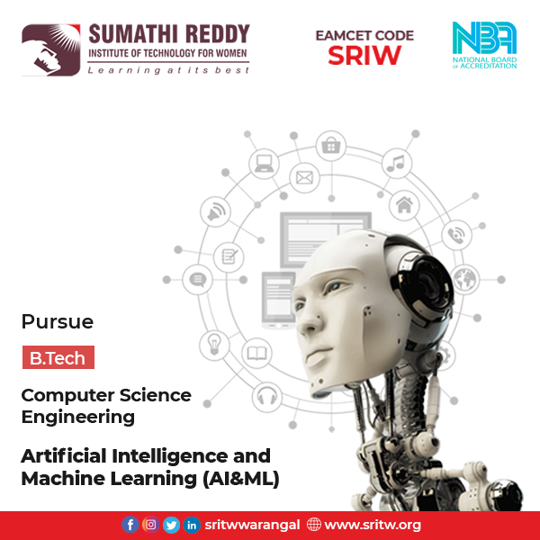 SritwW's tweet photo. Bright up your career at SRITW with #artificial #intelligence and #machine #learning.

visit https://t.co/9AtZ0egKiI

#sritw #college #warangal #engineering #engineeringcollege #women #btech #cource #cources #student #ai #ml https://t.co/KlSEez2cUB