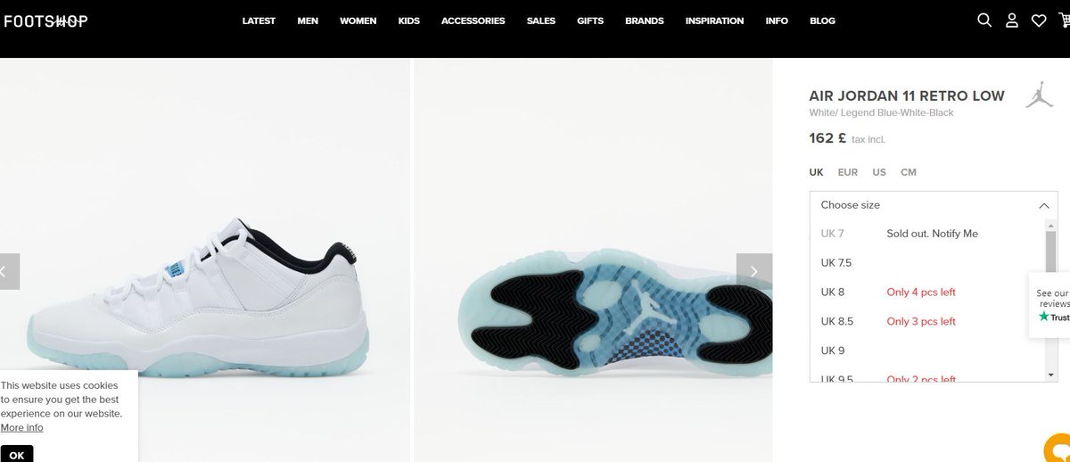 thesolerestocks's tweet photo. Ad: Jordan 11 "Legend Blue" LIVE at Footshop

Link > https://t.co/G8rk31O07d https://t.co/WCk2BdKwRT