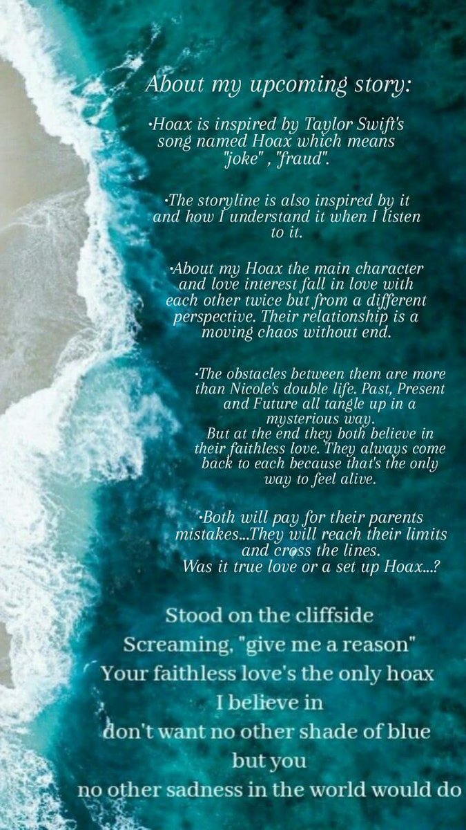 renee_writes13's tweet photo. My new story #Hoax will be out on episode soon for the Double Life contest. I am so excited about this one as it's inspired from Taylor Swift's song. This is the way I feel the song and the story that I created due to him💙💫
.
#TaylorSwift #episode #episodeauthor #story #writer https://t.co/kg9LF7mfhS