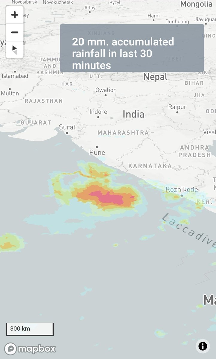 Nakshain's tweet photo. . #CycloneAlert #Tauktae getting stronger 💪! #StayHome
Track live #rainfall data
https://t.co/Wu85yxFbEK https://t.co/1017TXLkw7