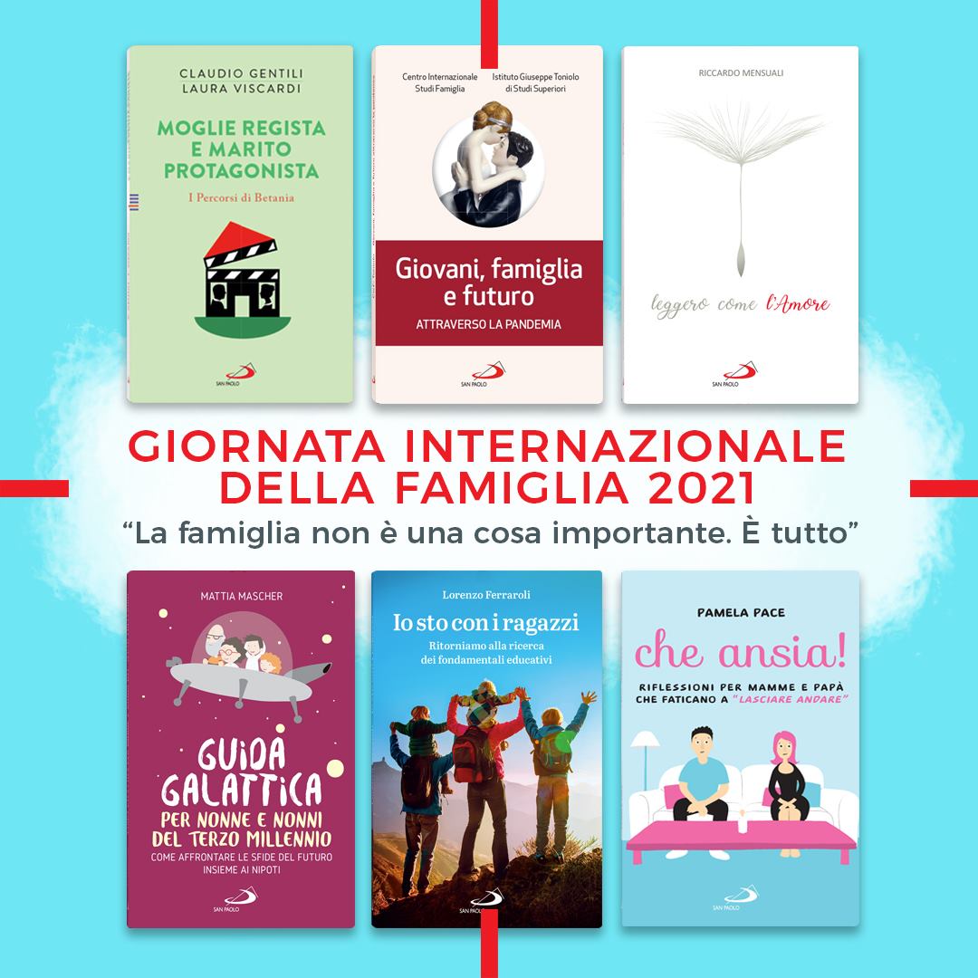 #15maggio. #GiornatainternazionaledellaFamiglia 

I libri pensati per la #famiglia sono preziosi strumenti di spiritualità familiare, formazione e azione pastorale.

La nostra collana vi aspetta qui
👉 edizionisanpaolo.it

#editoria #buonalettura
