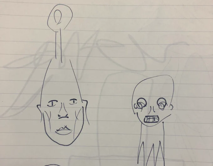 入院患者のおじさんとお絵描きしてたら「鬼滅の刃」と「オバQ」描いてくれたんだけどマジで全人類に見て欲しい 
ヤバ過ぎて腹抱えて笑ってしまった 