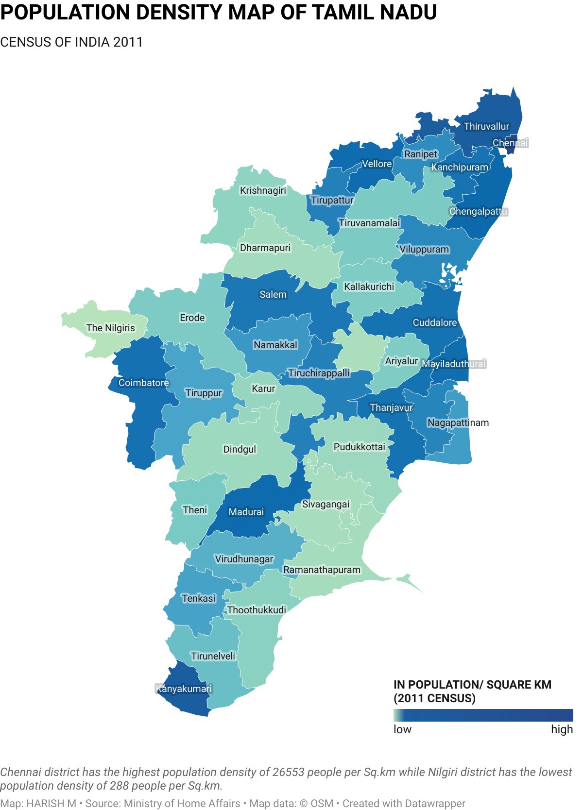 Tamil Nadu Political And Administrative Map Of Tamil Nadu, 58 OFF