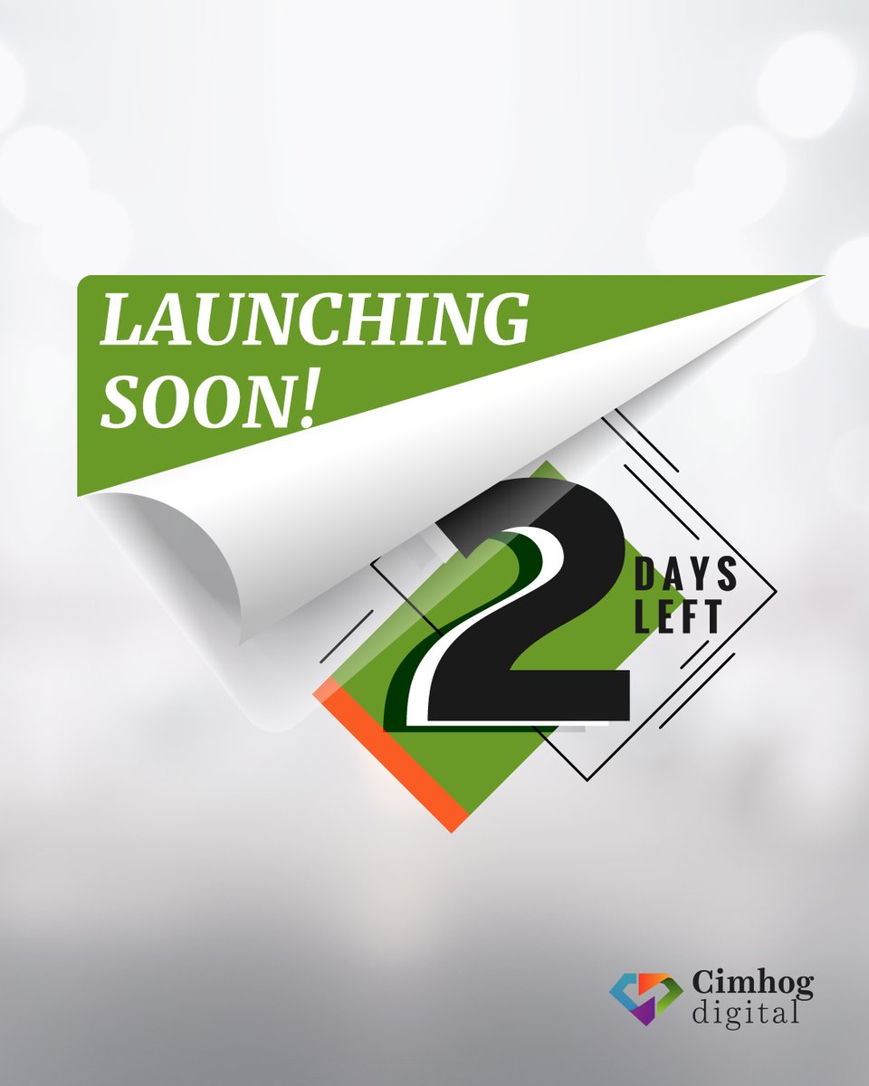 2 days till launch day!!

#launchingsoon
#launch
#cimhogdigital
#business
#comingsoon2021