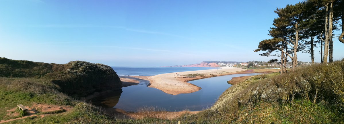 #Panorama from a recent walk on the SW #coastpath. One of my very favourite places for #naturetherapy. #MentalHealthAwarenessWeek2021 #walking #getoutside #Devon #PanoPhotos