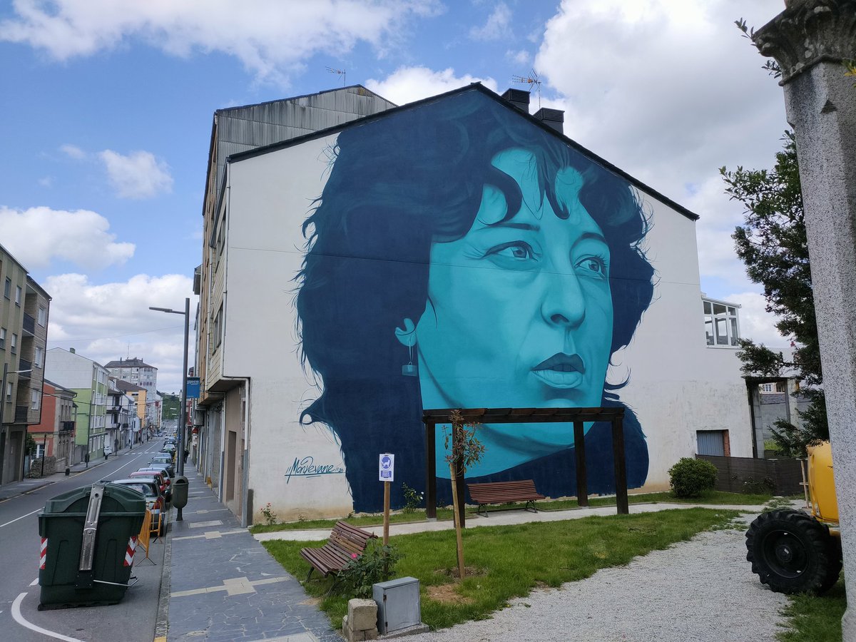 Mon Devane (@mondevane) on Twitter photo Xela Arias. He tenido el honor de realizar este retrato de Xela Arias (Letras Galegas 2021) en su localidad natal, Sarria. El mural está situado en la calle que lleva su mismo nombre. Gracias al <a href="/SarriaConcello/">Concello de Sarria</a> por contar mi trabajo para tan bonito homenaje.
#XelaArias2021 Xela Arias. He tenido el honor de realizar este retrato de Xela Arias (Letras Galegas 2021) en su localidad natal, Sarria. El mural está situado en la calle que lleva su mismo nombre. Gracias al <a href="/SarriaConcello/">Concello de Sarria</a> por contar mi trabajo para tan bonito homenaje.
#XelaArias2021