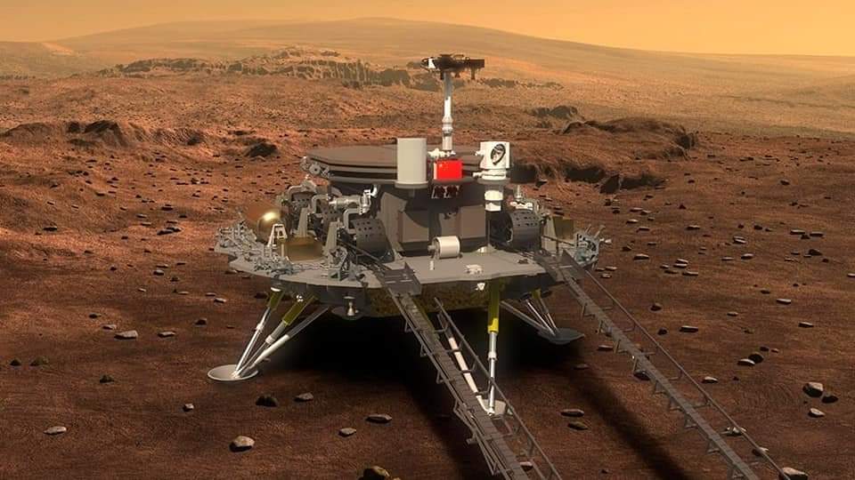 Florian13640's tweet photo. 🌠🌠🌠 #Mars - #ROVER ZHURONG 🌠🌠🌠

Le rover #Zhurong 🇨🇳 s'est posé cette nuit sur le sol de la planète rouge 

La Chine devient le second pays à réaliser cet exploit après les États-Unis 🇺🇲 😮

📸 image d'artistes - CNSA - NASA https://t.co/LeDzu0gfLR