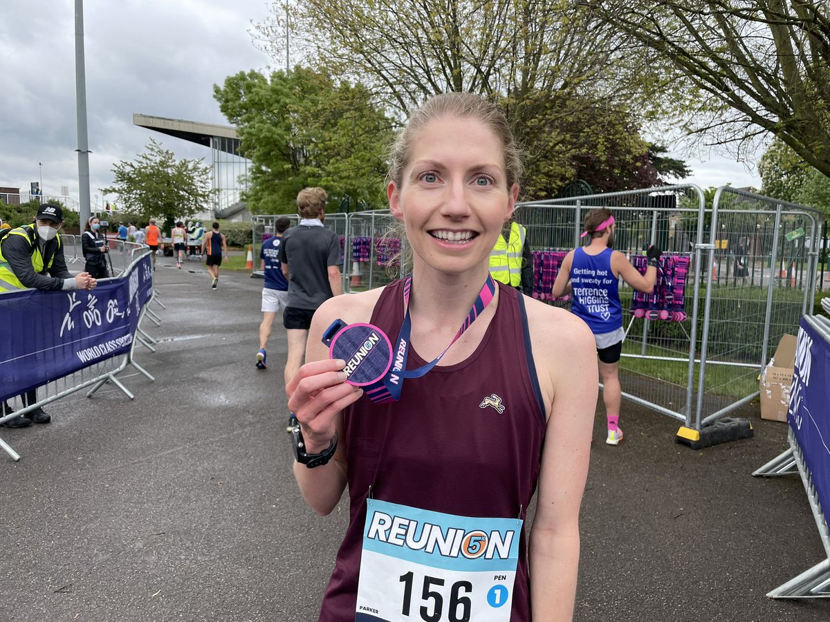 George Parker was one of the first women over the finish line at #reunion5k in around 18 minutes. “It’s so great! It’s brilliant being back. I’ve missed it so much. “I think it’s really important to take part in the test event to get things back to normal as quickly as possible.”