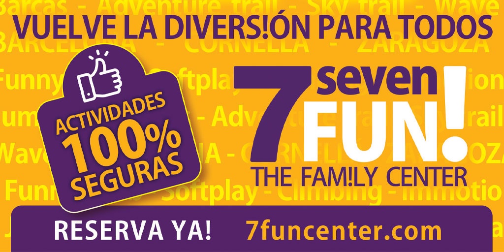 🎉 Finde!!! y contentos de decir que estamos abiertos en Zaragoza <a href="/puertovenecia/">Puerto Venecia</a>, Alcalá <a href="/QuadernillosPC/">Quadernillos</a>, Barcelona <a href="/SOMMultiespai/">SOM Multiespai</a> y Cornellà <a href="/llobregatcentre/">llobregatcentre</a> 

¿Apetece un día con nosotros?

🌐 7funcenter.com
📤 info@7funcenter.com

#CumpleañosDivertidos #OcioEnFamilia