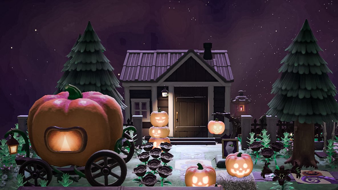 JennaACTWT's tweet photo. Spooky part of Merry 🎃🌛#AnimalCrossingNewHorizons #AnimalCrossing https://t.co/IDjX0SSaBk