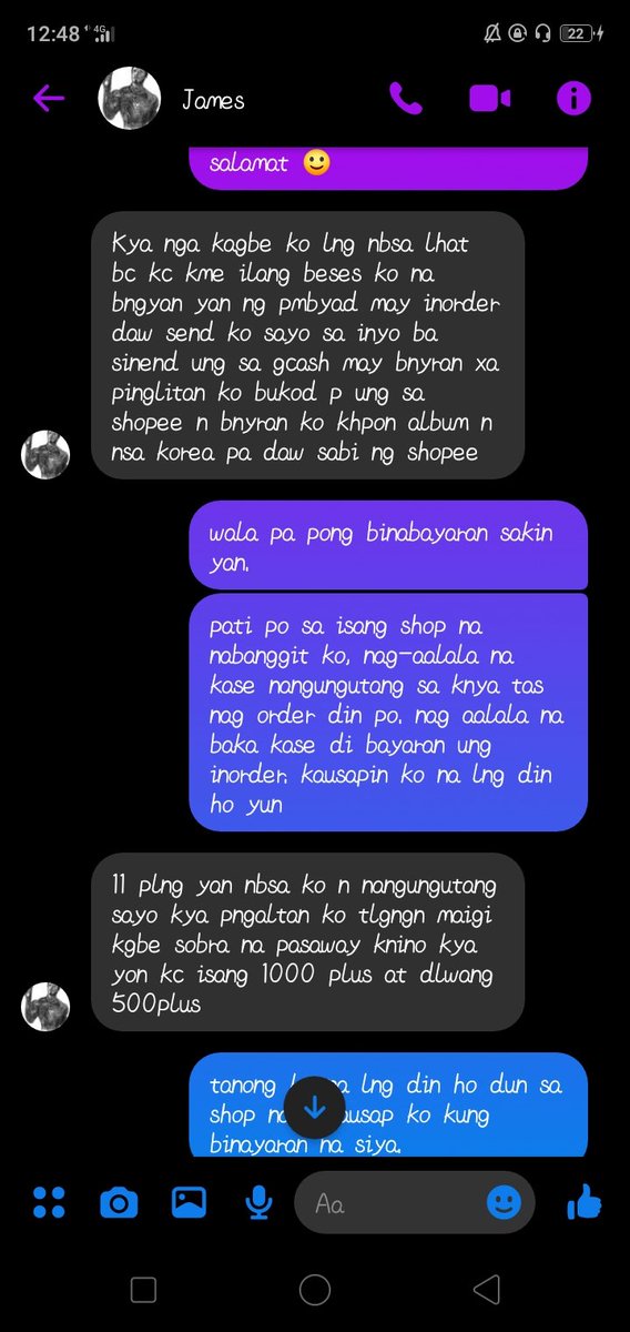 dreami_ph's tweet photo. #BOGUSBUYER #JOYRESERVER
basahin niyo na lng ho ung convo.
And if magtatanong kayo kung sure bang nanay niya ung kausap ko. YES PO mother niya. Chineck ko ung fb niya, and chinat ko mismo ung account ng nanay niya kung siya ba ung nakausap ko nung umaga, at siya nga yon. https://t.co/SjJMi0hd6t