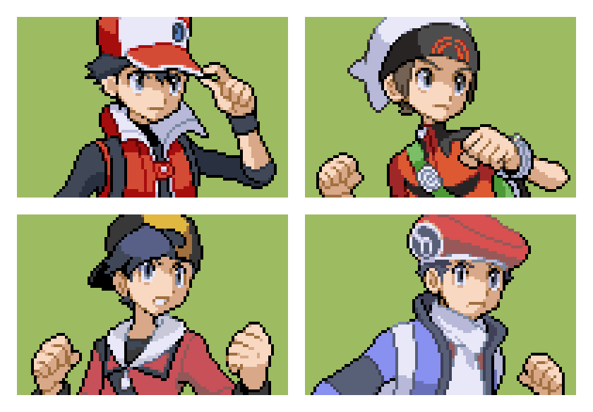 THE BOYS ARE BACK IN TOWN!I sprited VS mugshots of the Gen 3 Pokemon boys i...