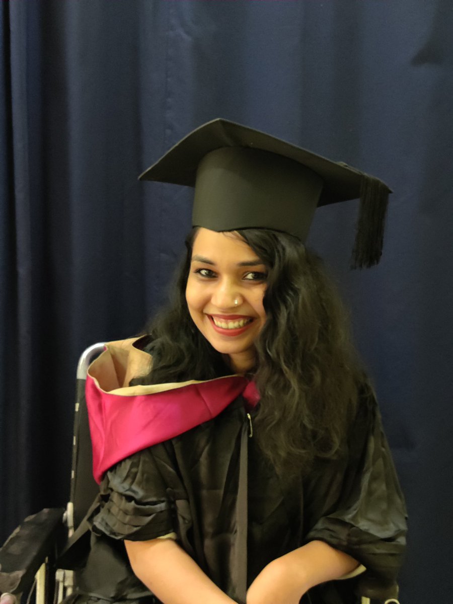 For someone who started her initial years in a school for kids with 'special needs' & was denied admissions in a regular school coz of my disability, education was both a challenge & only way forward.
Today I graduated from IIM Calcutta. MBA, class of 2021. 
#InclusionMatters