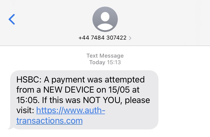 HallidayDesigns's tweet photo. @HSBC_UK just received this, presuming a scam and thought I should forward to you. https://t.co/7rv2w0S0dQ