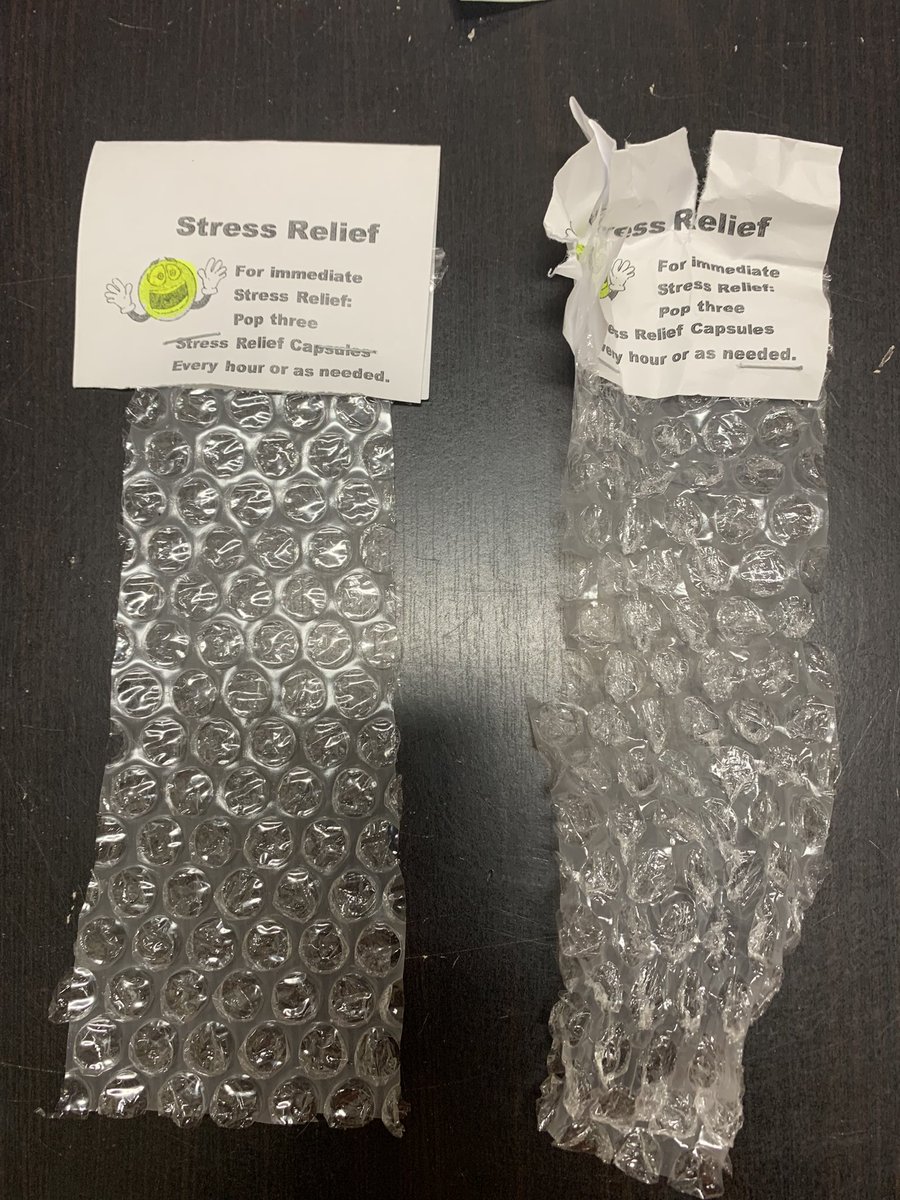 Started handing these out to our associates…. Because we all need a little stress relief 🤗 Before/After (glad it’s working!) <a href="/ChristyBrown530/">Christy Brown</a> #1548Family <a href="/kmwunrow/">Kathleen Elmore</a>