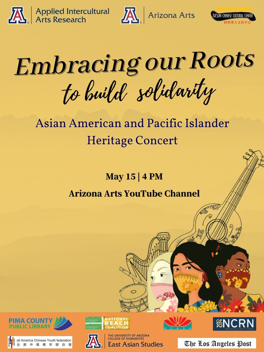 MRioAZ's tweet photo. Join us tonight 4pm PST, featuring over 25 international musicians #AAPIHeritageMonth #StopAsianHate https://t.co/eRo0cB8Ir6