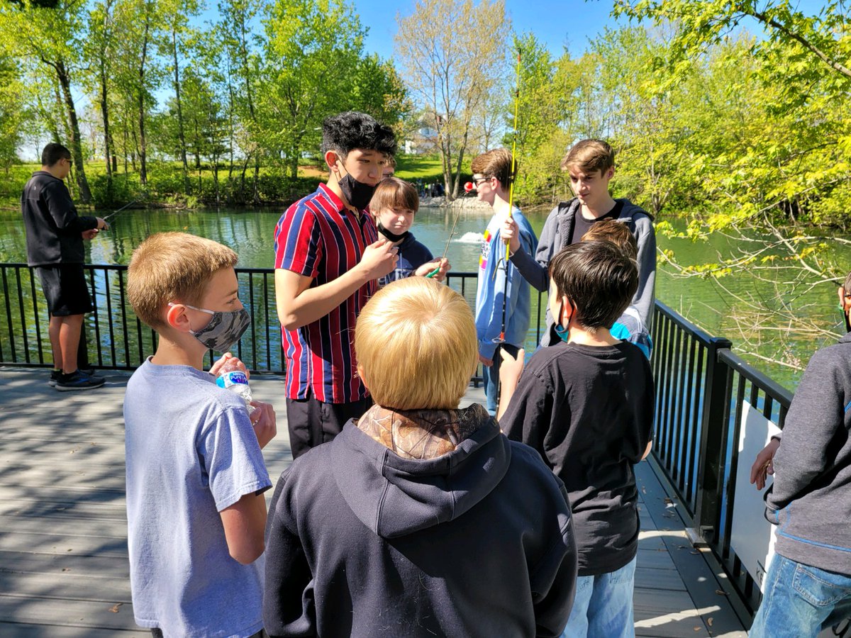 A huge thank you to @ColePrincipal for allowing our POE and Honors Bio students to test our lures yesterday! We enjoyed fishing with your 5th graders, even though they were much more successful. We look forward to coming back! <a href="/Hon_AP_Bio_MHS/">Hon & AP Bio</a> <a href="/McCutcheonHS/">McCutcheon High School</a>   #MCCEngineering #STEM