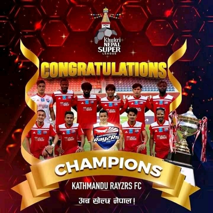 RupakKhati's tweet photo. Congratulation Kathmandu Rayzrs FC https://t.co/tVE2NVC9qx