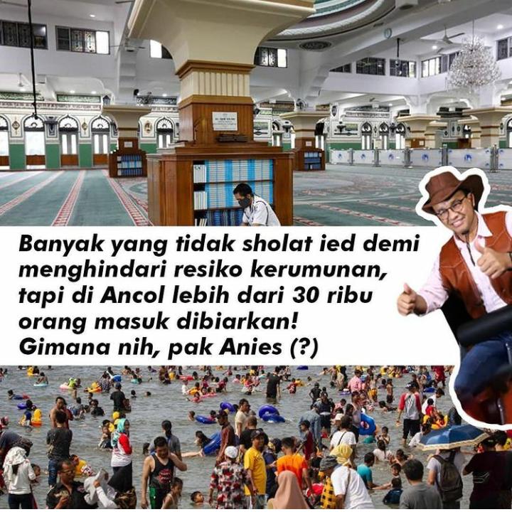 PoetriNey's tweet photo. Kalo sampai terjadi kluster baru lonjakan covid - 19 di DKI @aniesbaswedan lah yang harus bertanggung jawab, jangan sampai lepas tangan !!! https://t.co/hmCbaTGePP