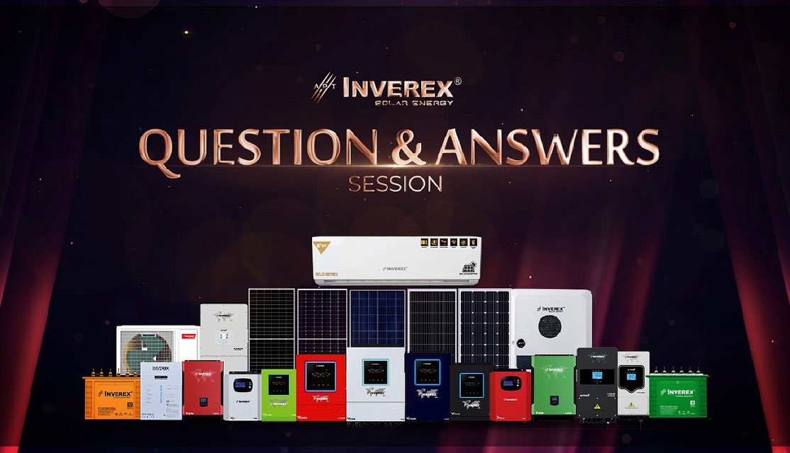 InverexSolar's tweet image. Question &amp;amp; Answers Session In Product Launching Event 
youtu.be/GqS-R8zJAoo
#Inverex #ProductLaunching #QuestionAnswers #veyron #Nitrox #Youkon #Xtron #PowerWall #SolarAC