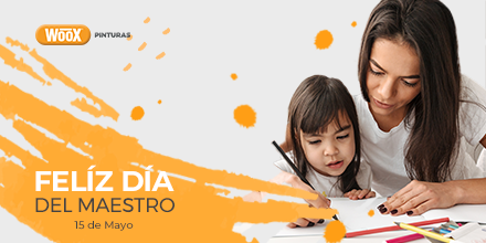 ¡Feliz Día del maestro! 👩‍🏫🧑🏻‍🏫 gracias por dedicar su vida a la enseñanza gracias por seguir llenando de color y conocimiento nuestro país. ✨ #WooxPinturas| #DíaDelMaestro #15deMayo