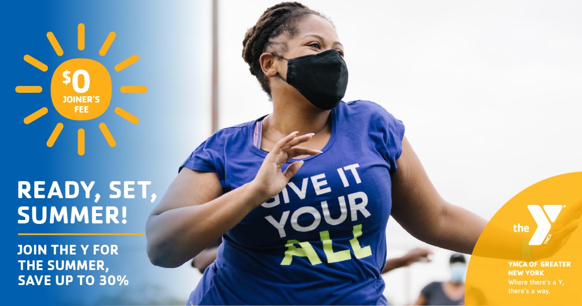 BedStuyYMCA's tweet photo. Ready, Set, Summer! ☀️

Make it an extra special summer this year with a YMCA Summer Membership. Join today and take advantage of all the Y offers for a one-time rate for the entire season. The sooner you join, the more you save! 

Learn more at: https://t.co/2c2ZuMwa9o https://t.co/YpKvqJQeuy