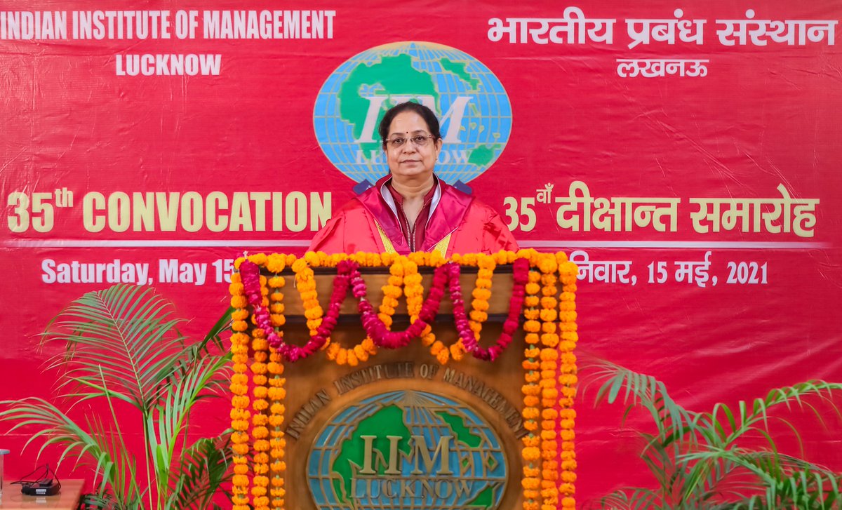 IIML's tweet photo. #IIMLucknow confers Degrees to 646 students
Exceptional times sees exceptional events. For the first time in its history #IIML had an Online Convocation (in view of the current pandemic situation in India).
#IIMLConvocation https://t.co/hyU4dCent2