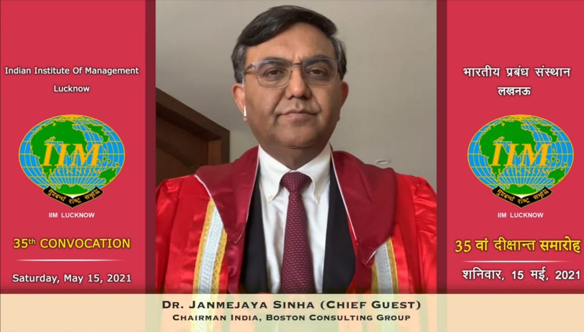 IIML's tweet photo. #IIMLucknow confers Degrees to 646 students
Exceptional times sees exceptional events. For the first time in its history #IIML had an Online Convocation (in view of the current pandemic situation in India).
#IIMLConvocation https://t.co/hyU4dCent2