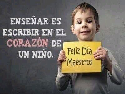 CondebaNacional's tweet photo. FELICIDADES A TODOS LOS MAESTROS, Y RECONOCIMIENTO POR SU LABOR Y ENTREGA PARA  BENEFICIO DE SUS ALUMNOS. https://t.co/XXRZBq8bUZ
