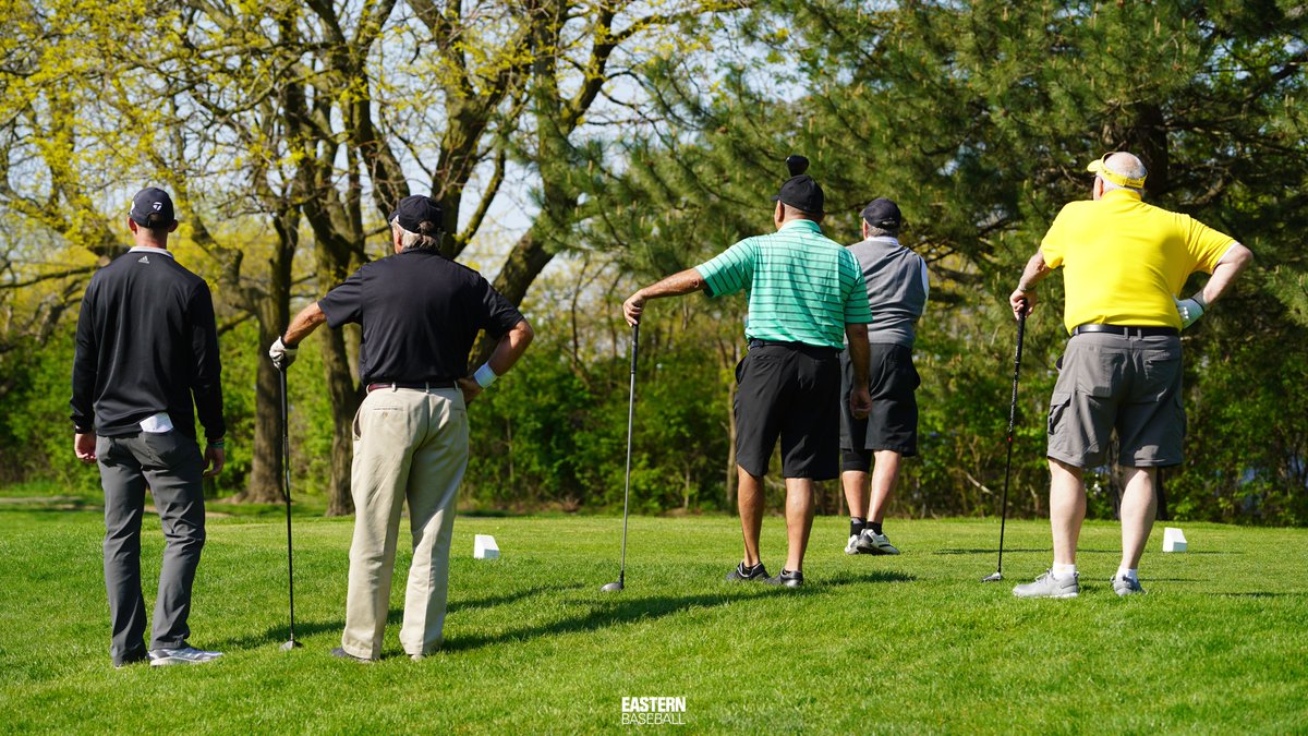 EMU_Baseball's tweet photo. ☀️+⛳️= perfect Saturday morning! 

#EMUEagles | #EMUBats https://t.co/obgiiEMQsY