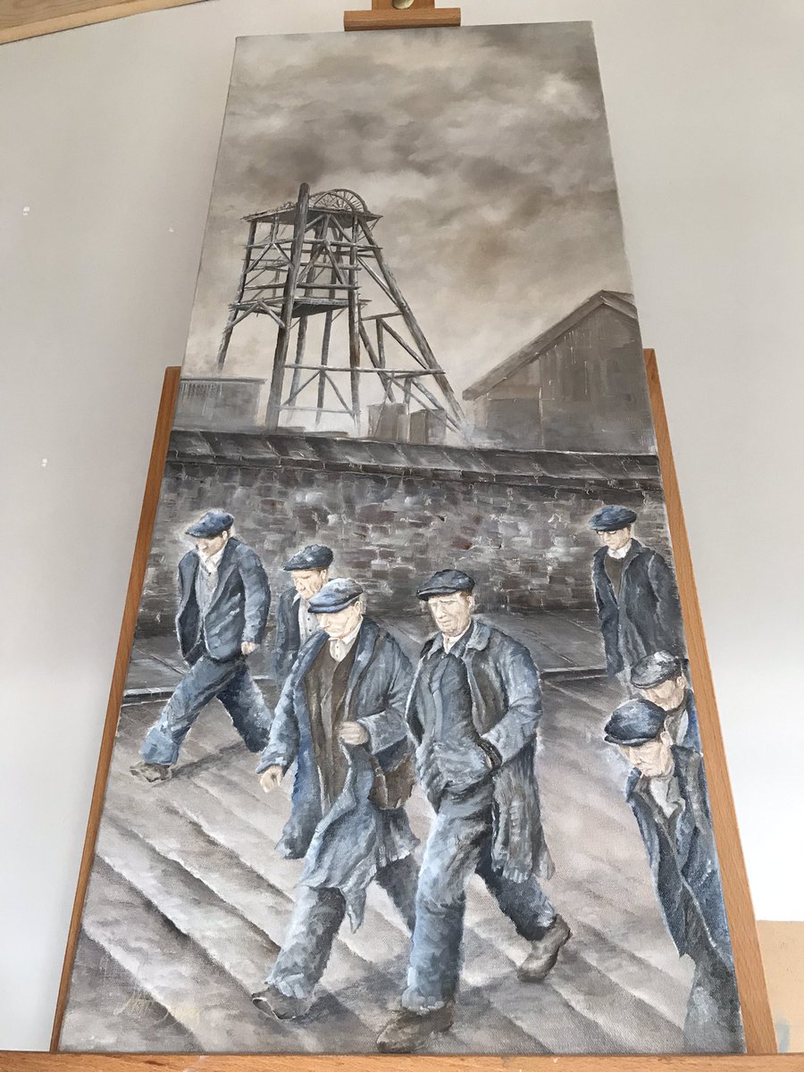 ‘Clocking Off’ oil on canvas