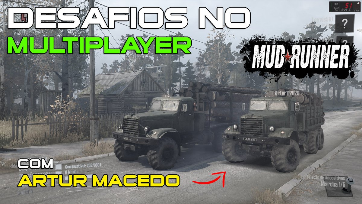 leyvismovicgame's tweet image. Desafios no Multiplayer do MudRunner. Inscreva-se!!

SPINTIRES MUDRUNNER | Carregando madeira no ONLINE com Artur Macedo | Só... 

Assista aqui 👇
youtu.be/l1IDFMW6o5k via @YouTube 

#SpintiresMudRunner #MudRunner #Multiplayer #Gameplay #Online #Desafio @FocusHome