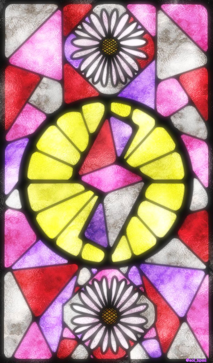 ট ইট র 蒼井 榎 1枚目 十四くんイラスト 2枚目 十四くんイメージのステンドグラス風イラスト ステンドグラス風イラストの花は一応誕生花 であるハルジオンをイメージして描いています 上手く描けずすみません